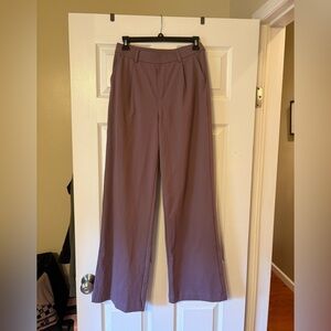 HALARA Women's Mauve Wide Leg Pants